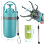 Portable Dog Pooper Scooper with Built-in Waste Bag Dispensr